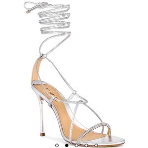 SCHUTZ Adeline Crystal Sandal in Silver